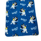 Bluey Hugger & 40"x50" Fleece Throw Blanket & Body Pillow