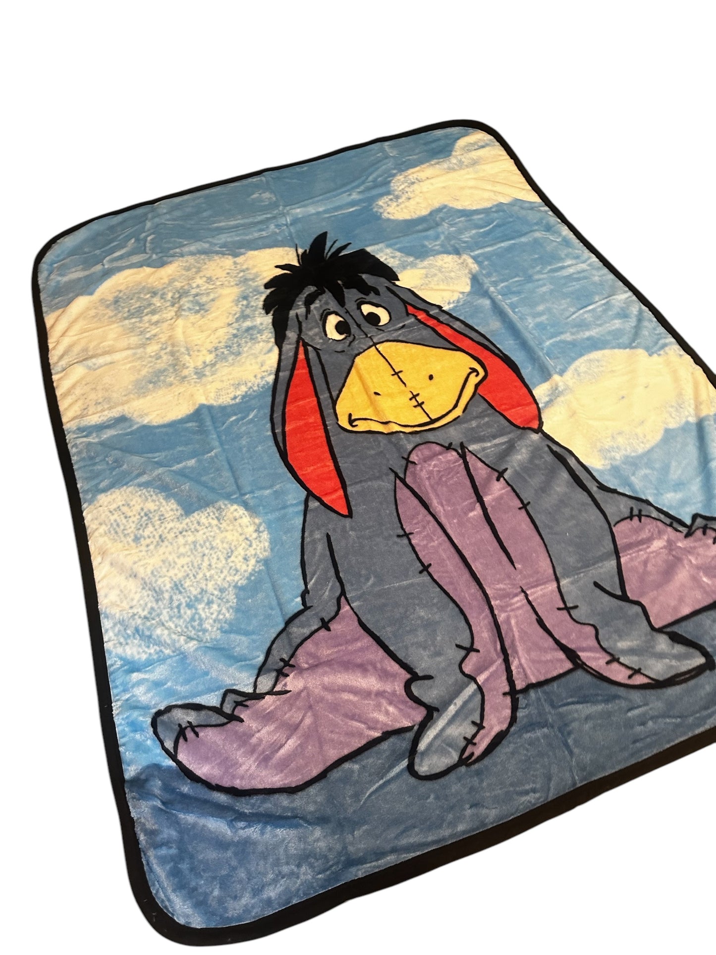 Winnie The Pooh's Eeyore Twin Plush Blanket Super Soft "Eeyore Clouds"