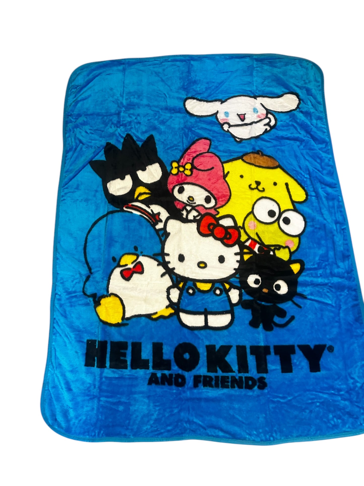 Hello Kitty & Friends Extra Soft Plush 60"x80" Twin Size Blanket "Friends Smile"