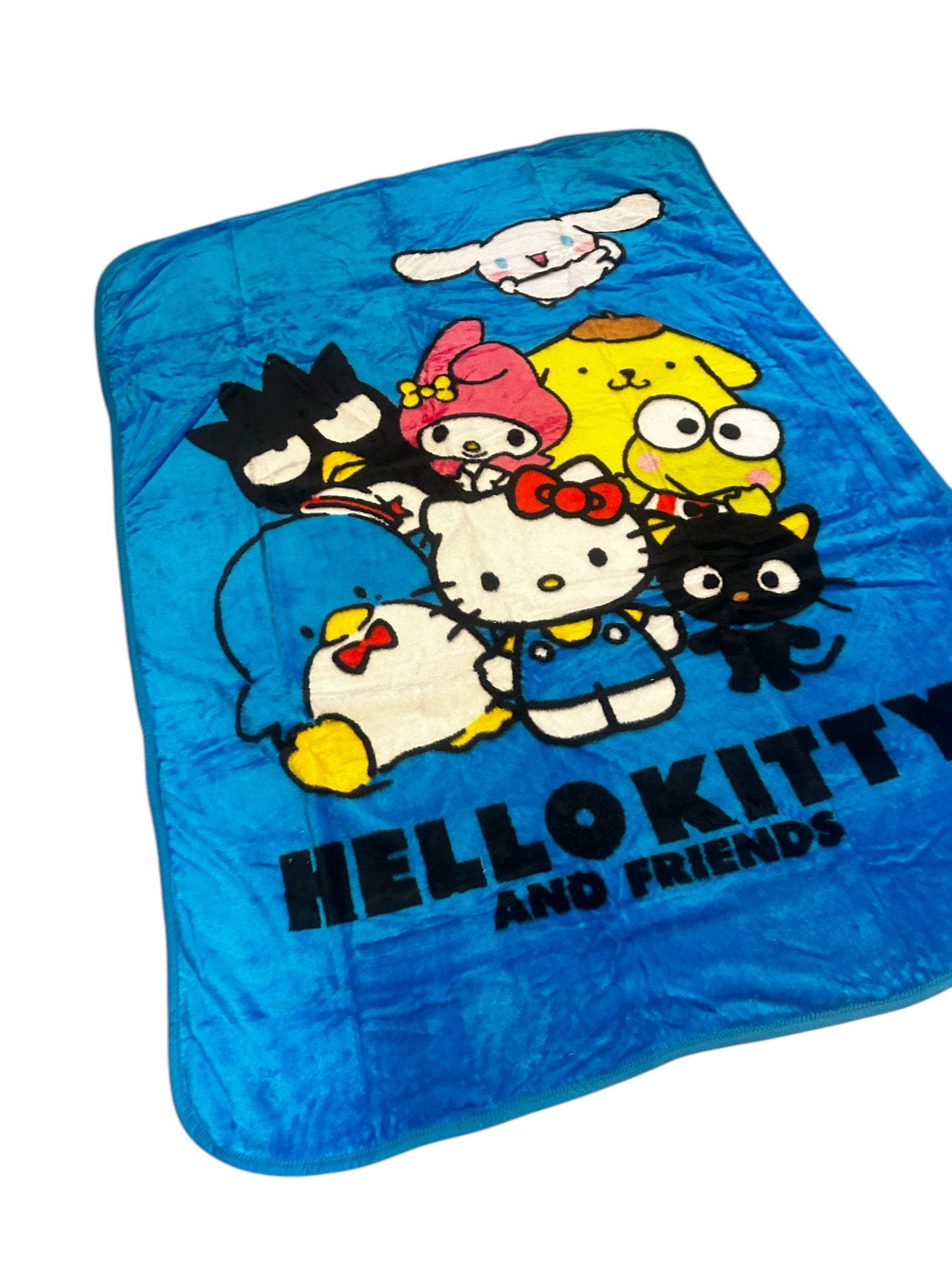 Hello Kitty & Friends Extra Soft Plush 60"x80" Twin Size Blanket "Friends Smile"