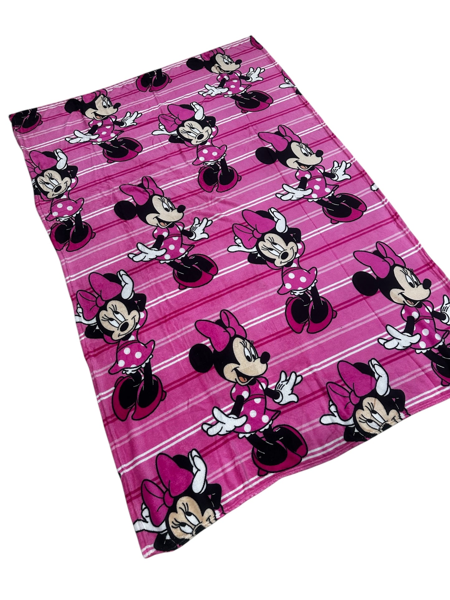 Minnie Mouse Fleece Kids 50"x70" Throw Blanket "Pretty in pink"