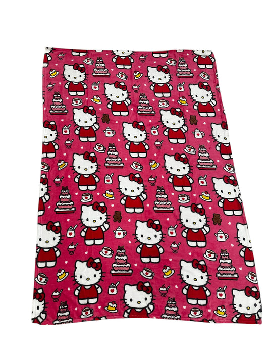 Hello Kitty Soft Fleece Kids 50"x70" Throw Blanket "Kitty Cake"