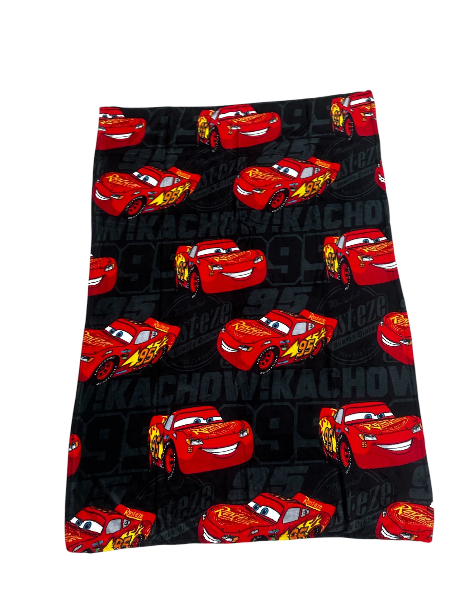 Disney Cars Fleece Kids 50"x70" Throw Blanket "Kachow"
