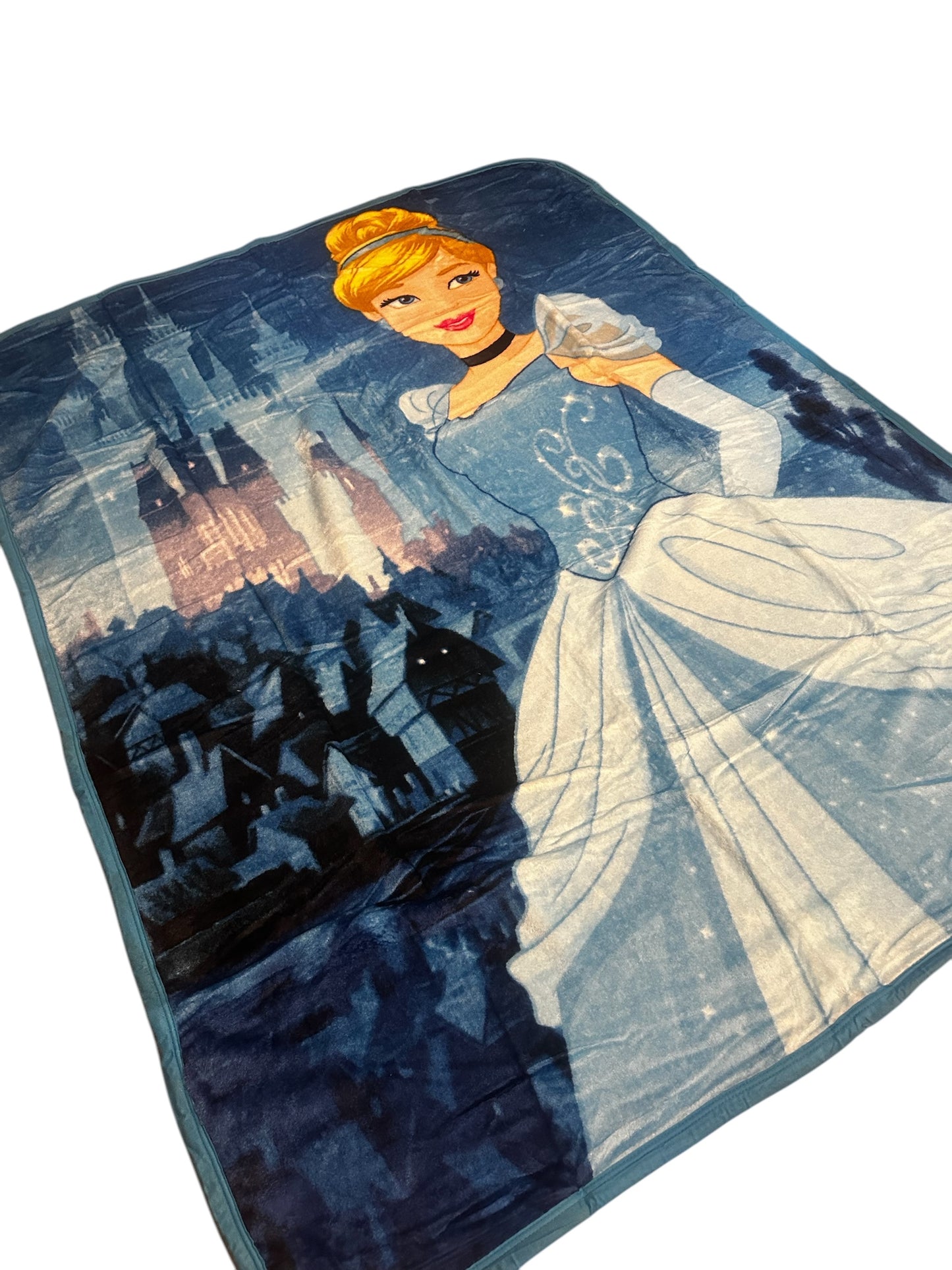 Disney Princess Cinderella Soft Plush 60"x80" Twin Size Blanket "Aim for Your Dreams"