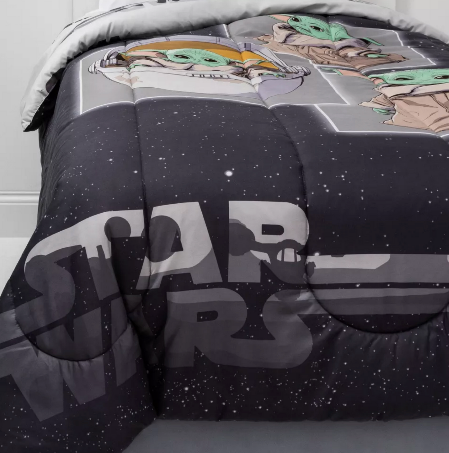 Star Wars The Mandalorian The Child  Reversible Twin Comforter - Comforter Only