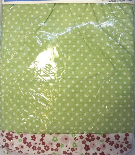 Tiddliwinks Polka Dot Ladybug Crib Dust Ruffle