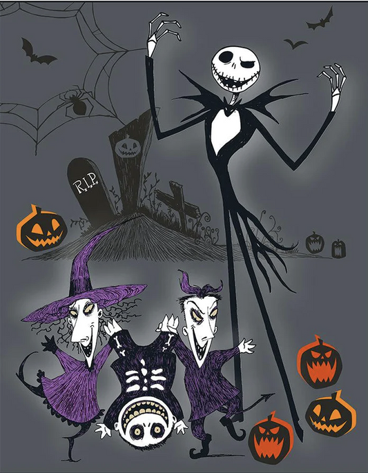 Nightmare Before Christmas "Moonlight Madness" NBC Queen Size Plush Blanket Throw