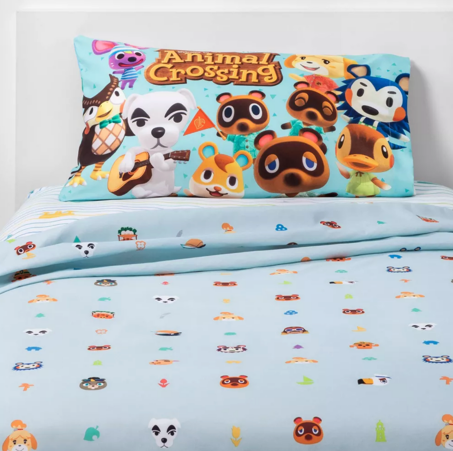 3 Pieces Twin Animal Crossing DIY Paradise Sheet Set