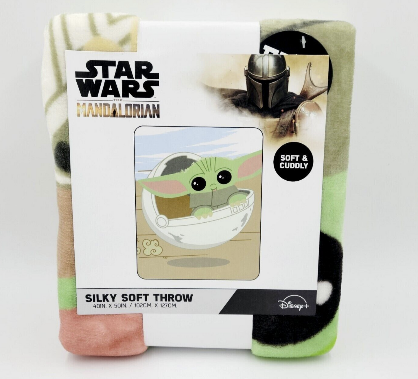 Star Wars Mandalorian Soft Silky Fleece Throw 40"x50" Kids Blanket