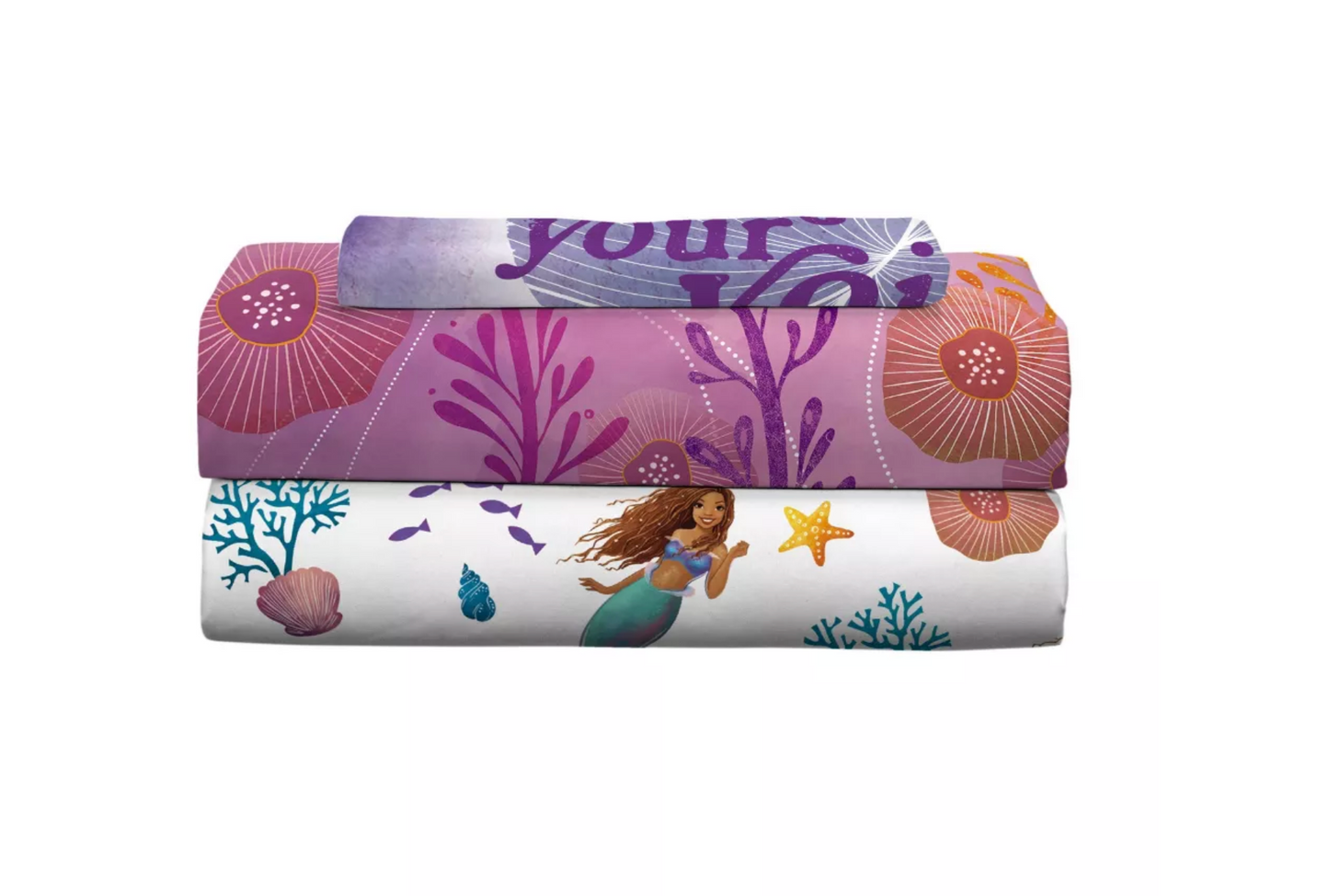 Little Mermaid Find Your Voice Twin Size Sheet Set