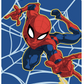Marvel Spiderman Webbed Wonder 60"x80" Size Twin Plush Raschel Blanket