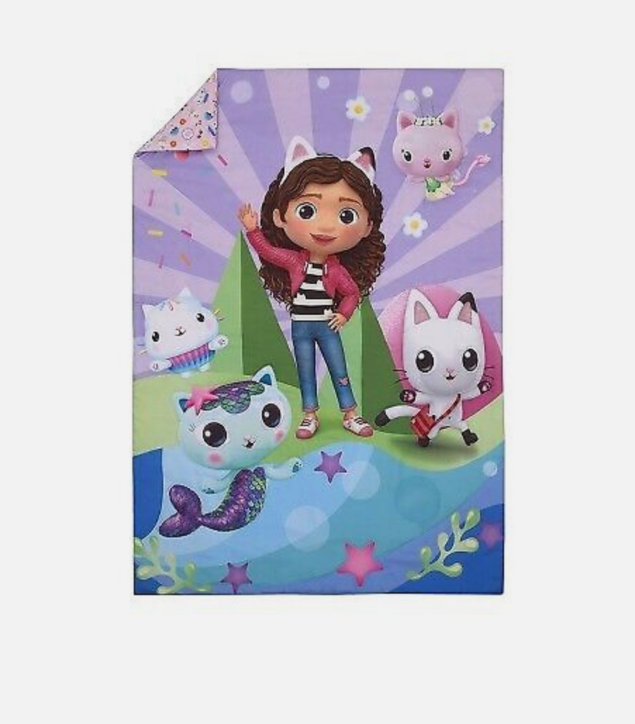 Gabby's Dollhouse Toddler - Crib Size Bedding Comforter 4 Pieces Set