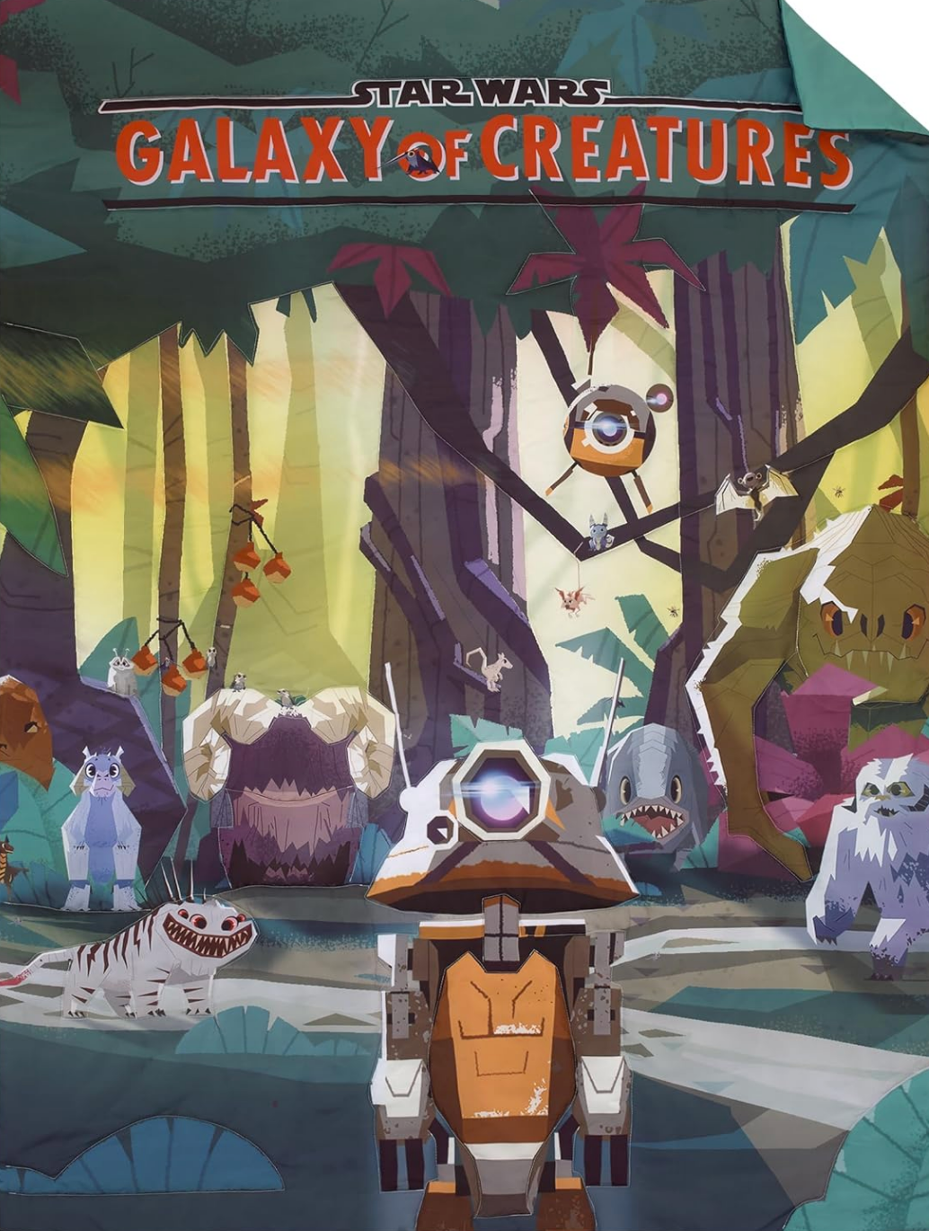 Star Wars Galaxy of Creatures Toddler - Crib Size Bedding Comforter Set 4 Pieces