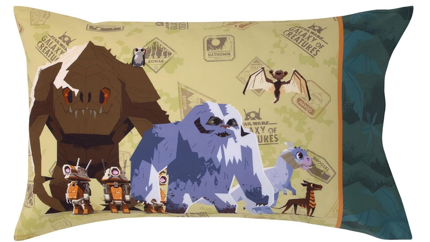 Star Wars Galaxy of Creatures Toddler - Crib Size Bedding Comforter Set 4 Pieces