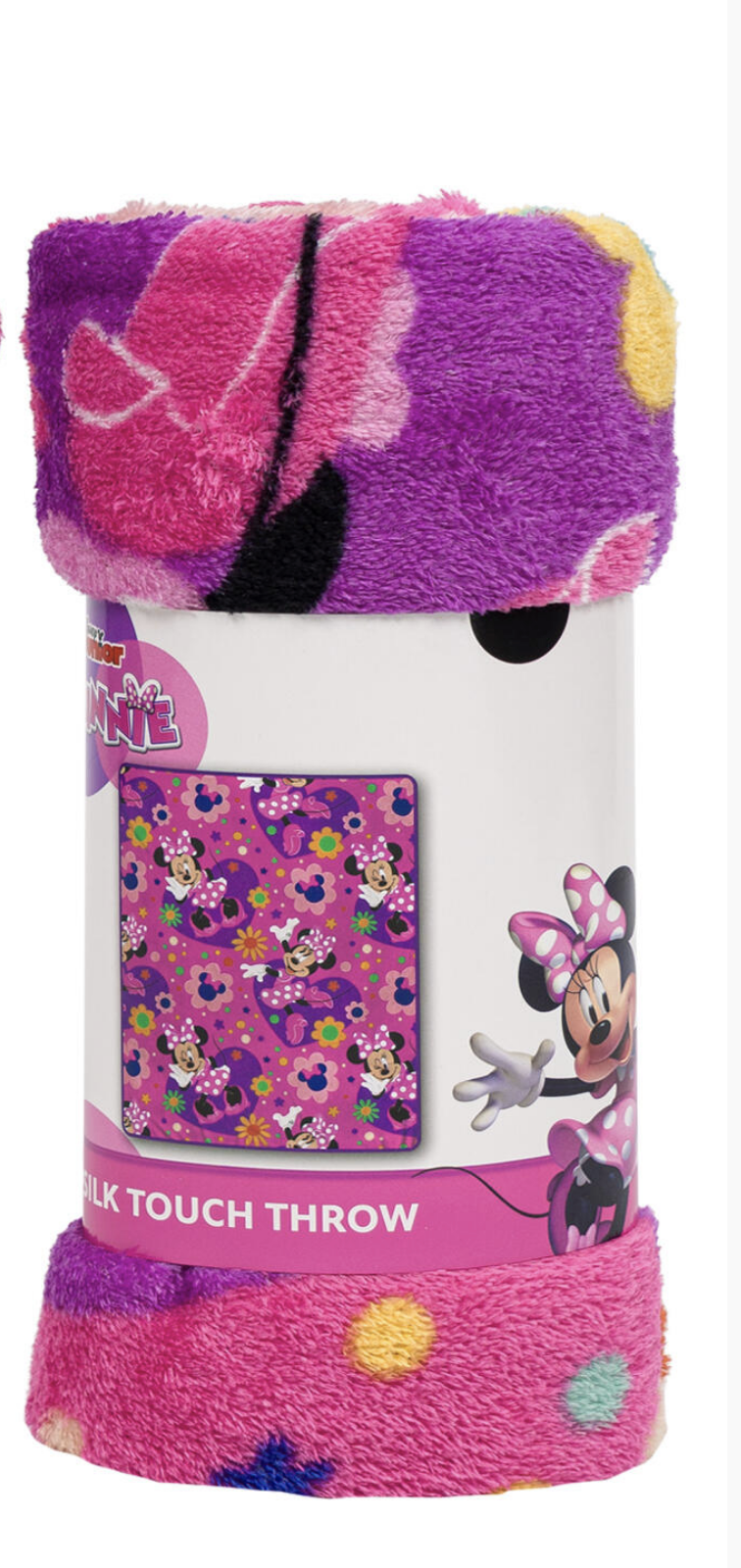 Minnie Mouse Soft Silky Fleece Throw 40"x50" Kids Blanket