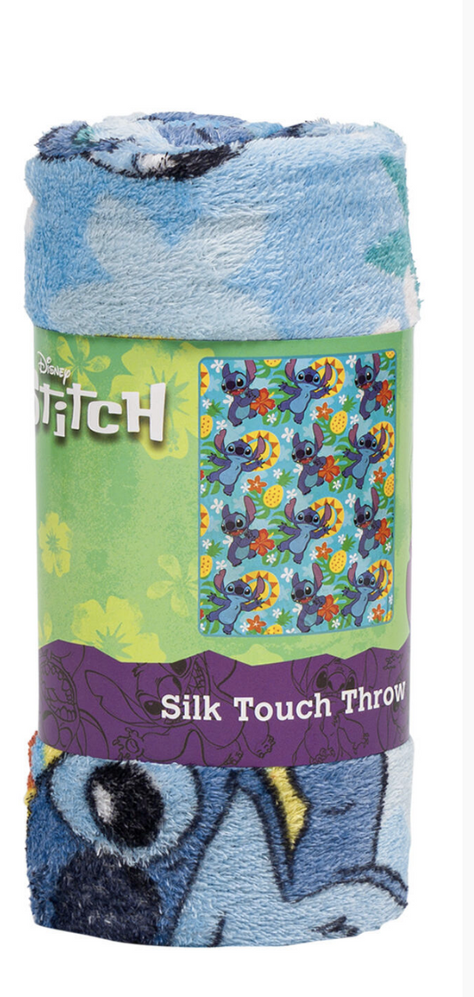 Lilo & Stitch Soft Silky Fleece Throw 40"x50" Kids Blanket