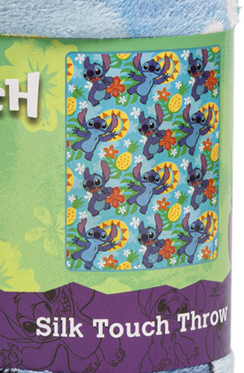 Lilo & Stitch Soft Silky Fleece Throw 40"x50" Kids Blanket
