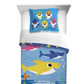 Baby Shark Soft Reversible Comforter Kids Bedding  Twin/Full 2 Pieces