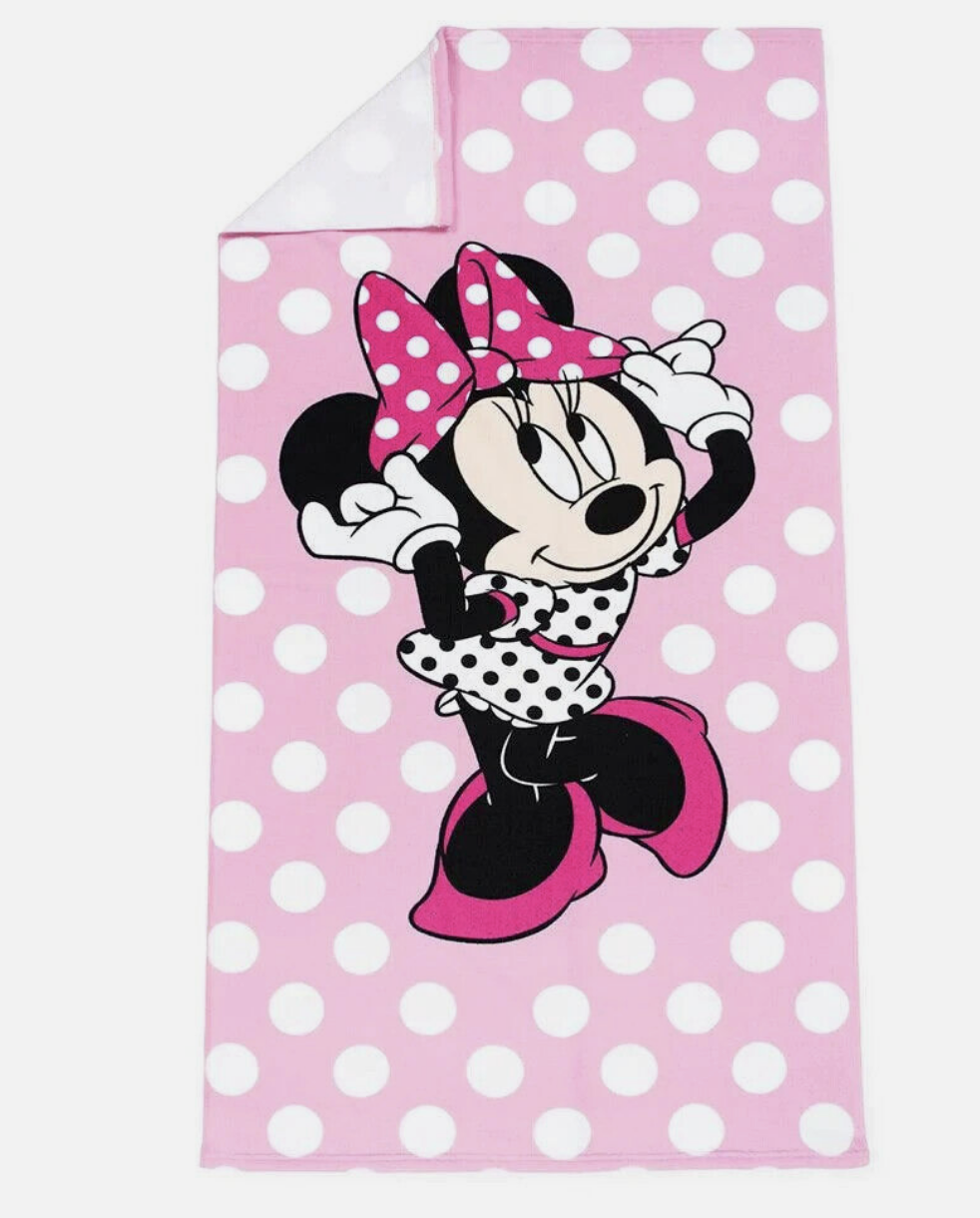 Minnie Mouse Too Cute 27"x54" Microfiber Kids Bath Beach Towel