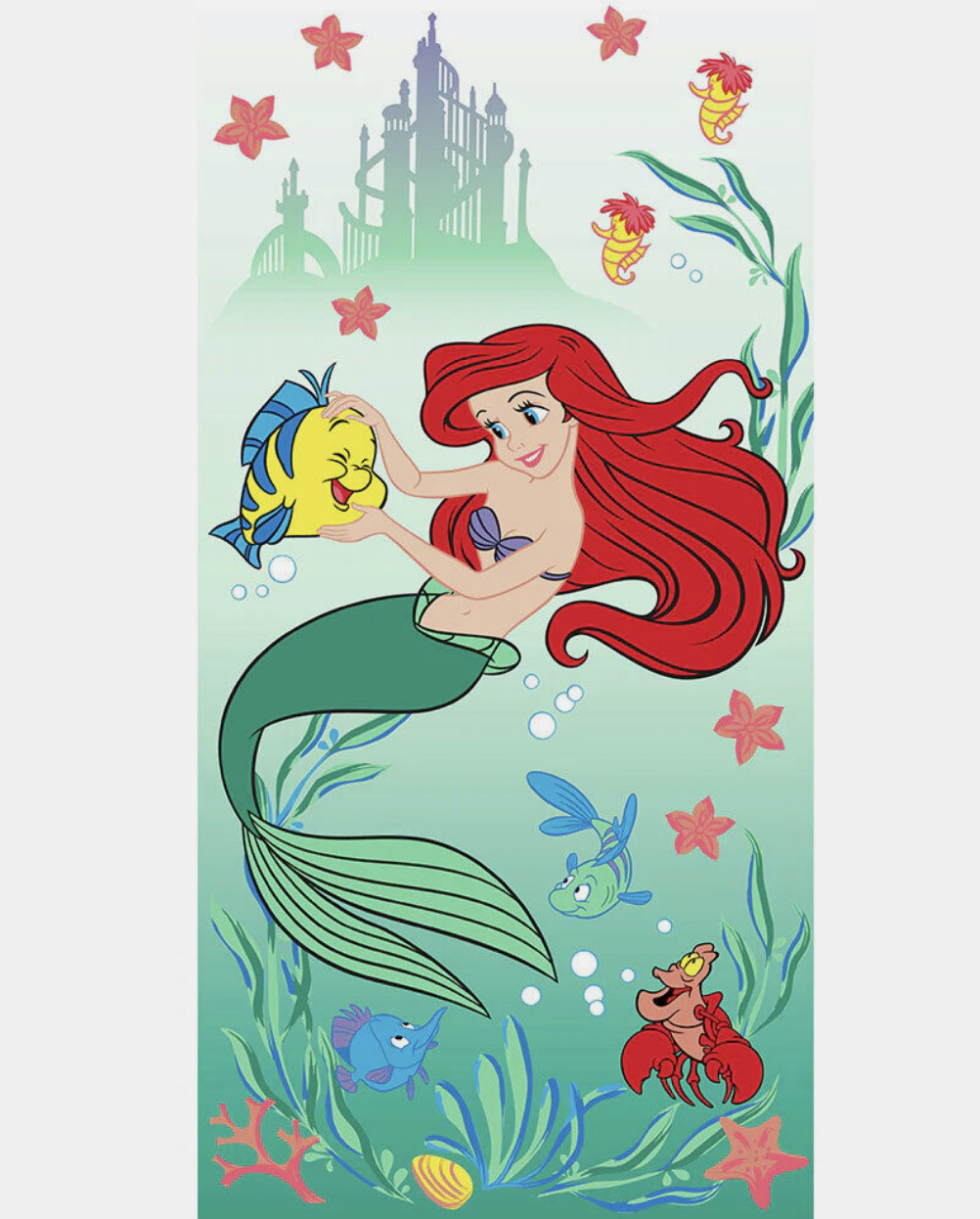 Little Mermaid Ariel Sunkissed 27"x54" Microfiber Kids Bath Beach Towel