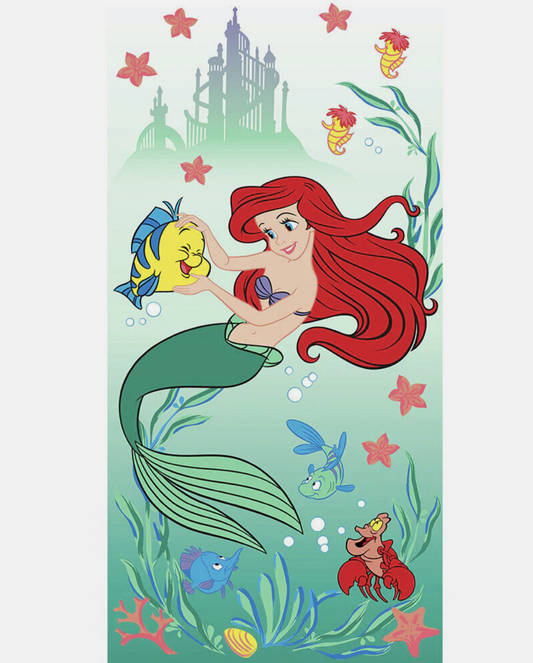 Little Mermaid Ariel Sunkissed 27"x54" Microfiber Kids Bath Beach Towel