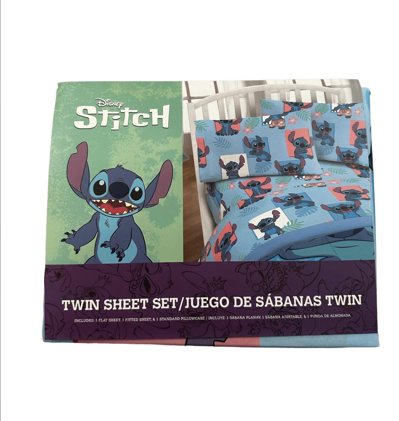 Lilo & Stitch "Aloha" Twin Size Sheet Set 3 Pieces Kids Set