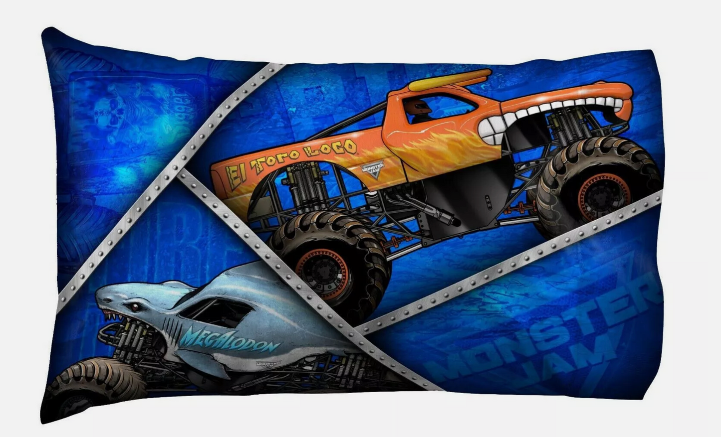 Monster Jam Twin Size Sheet Set 3 Pieces Kids Set