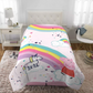 Twin Peppa Pig Rainbow Dreamer Reversible Kids' Bedding 4 Pieces Comforter Set