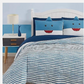 7pc Queen My World Happy Shark Kids' Bed In A Bag Comforter Set