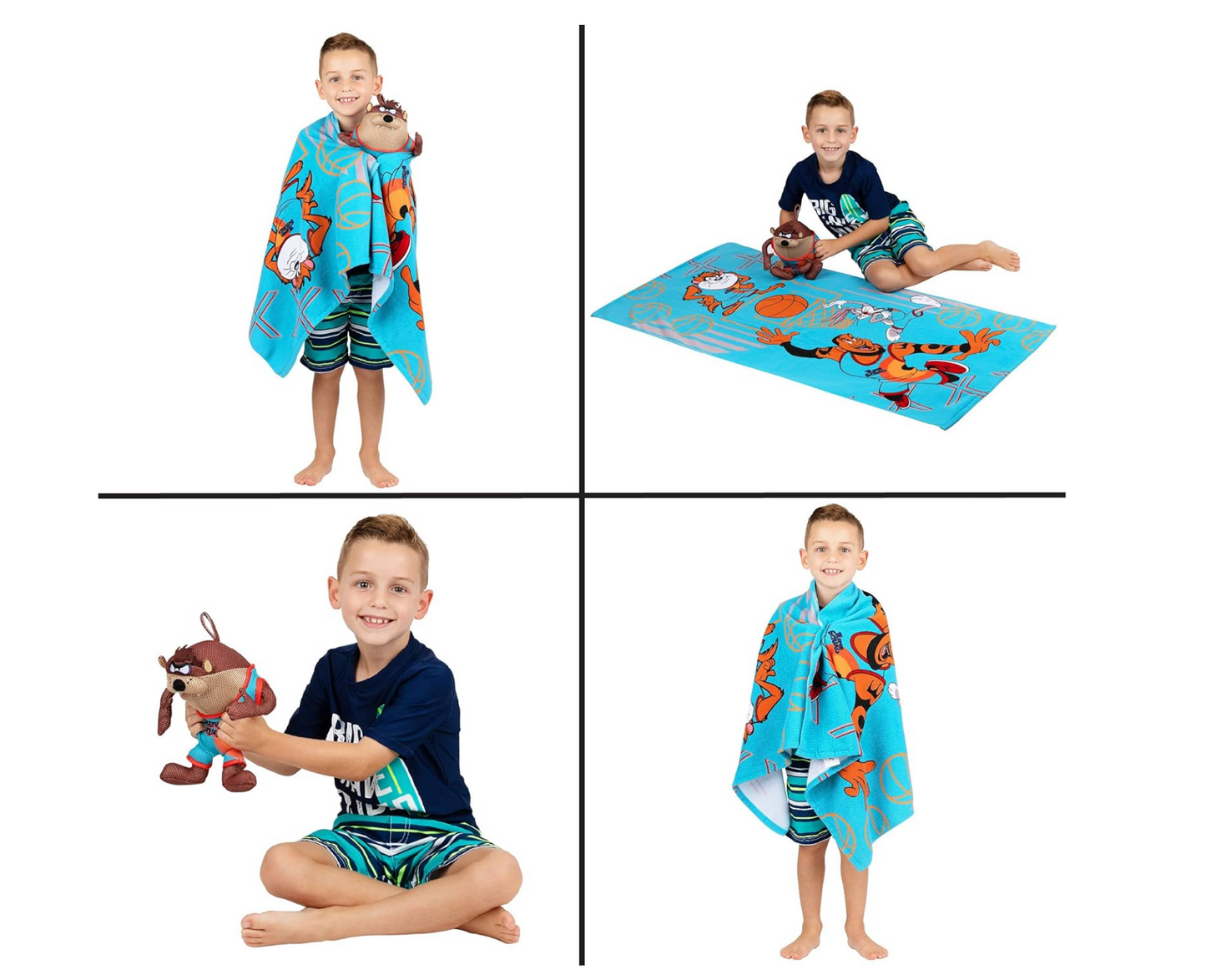 Space Jam 2 Bath and Beach Super Soft Mesh Scrubby and Microfiber Towel Set 50"x25" A New Legacy