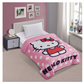 Pink Hello Kitty Polka Dots Twin Quilted Bedspread Only