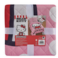 Pink Hello Kitty Polka Dots Twin Quilted Bedspread Only
