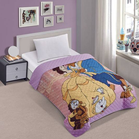 Beauty and The Beast  Princess Belle Twin Quilted Bedspread
