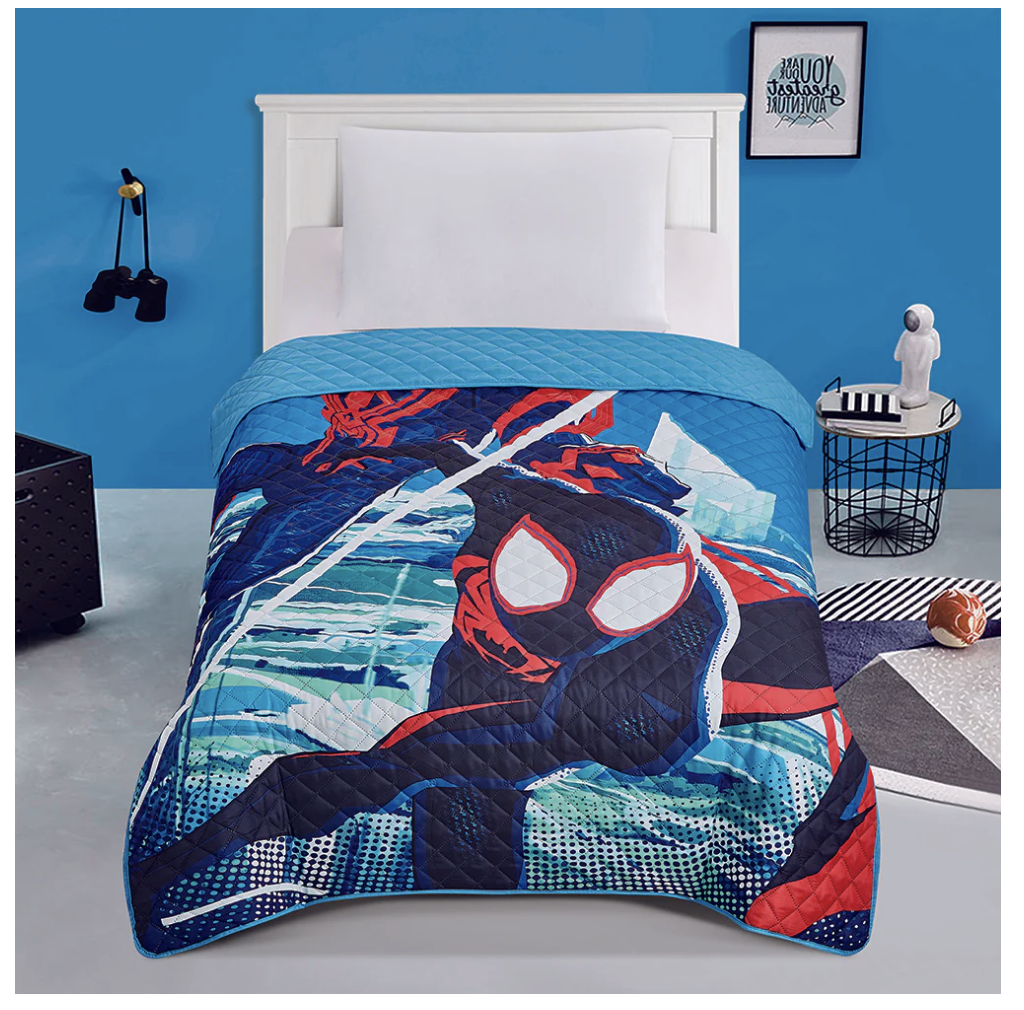 Spiderman Miles Morales Twin Quilted Bedspread