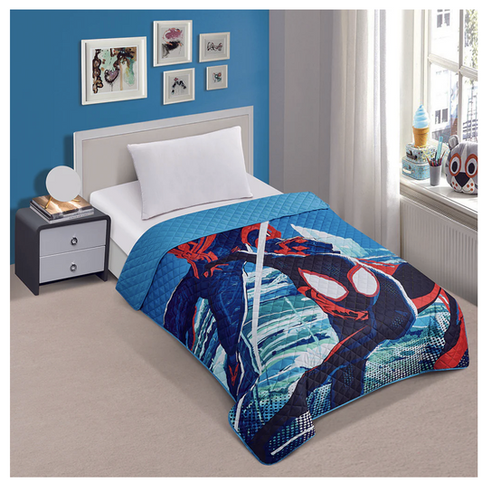 Spiderman Miles Morales Twin Quilted Bedspread