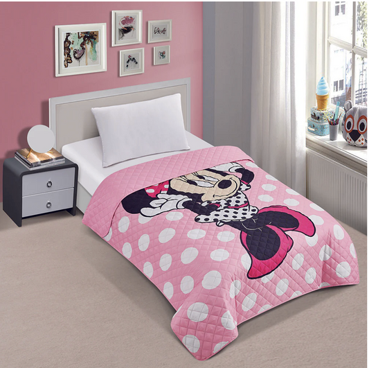 Minnie Mouse "2 Cute" Twin Quilted Bedspread Only