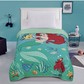 Ariel Little Mermaid Twin Quilted Bedspread "Sun-kissed"