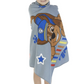 Paw Patrol Kids Chase Bath Towel and Character Scrubby Set, Gray, Nickelodeon
