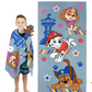 Paw Patrol Kids Chase Bath Towel and Character Scrubby Set, Gray, Nickelodeon