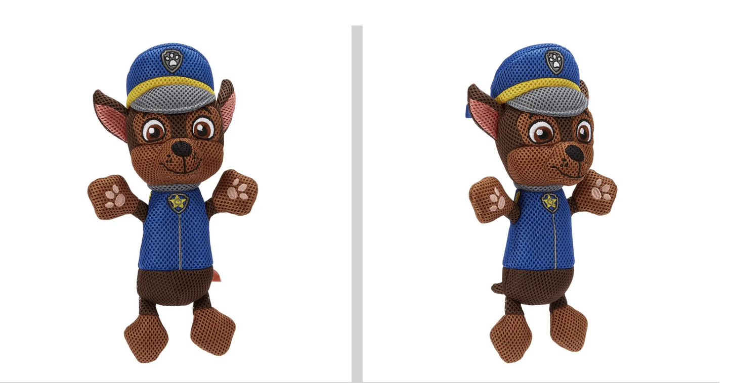 Paw Patrol Kids Chase Bath Towel and Character Scrubby Set, Gray, Nickelodeon