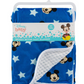 Disney Mickey Mouse Blue Mink and Fleece Baby Blanket