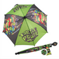 Teenage Mutant Ninja Turtles Stick Umbrella with Clamshell Handle 21"