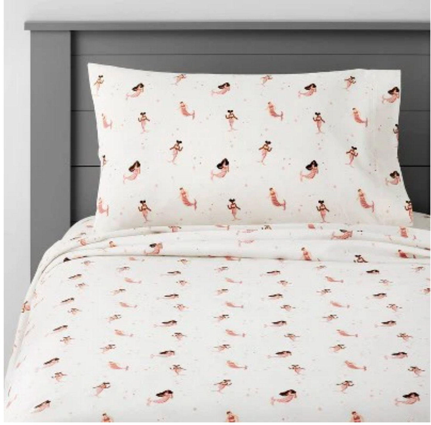 Full 4 Pieces Flannel Kids Sheet Set  "Mermaids"