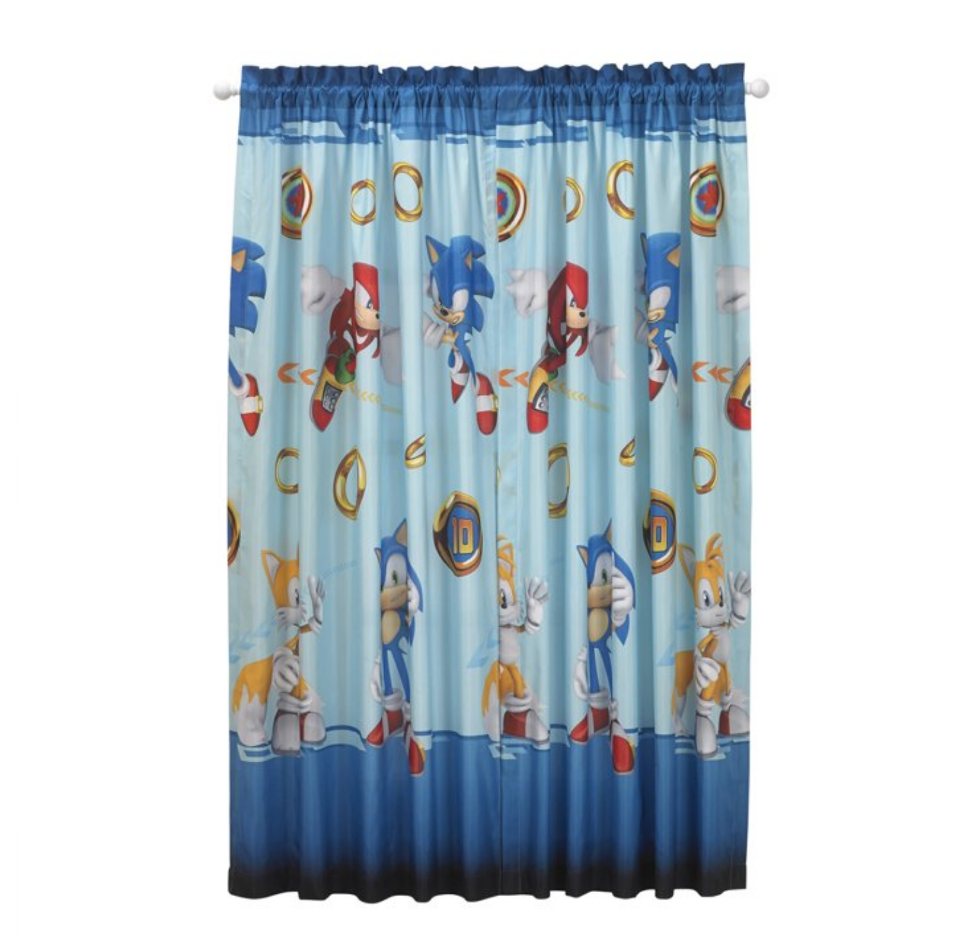 Sonic The Hedgehog Window Curtains Drapes, Includes 2 Panels