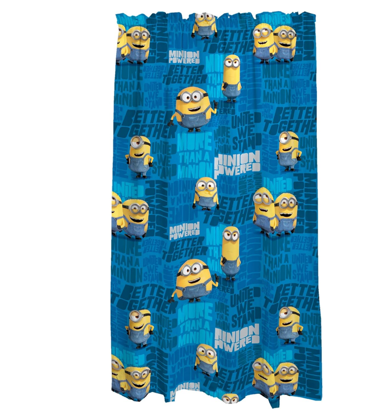 Minions: The Rise Of Gru, Kids Room Window Curtains Drapes Set, 82 In X 84 In