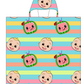 Cocomelon - Hooded Kids Towel Poncho "Candy Stripes"