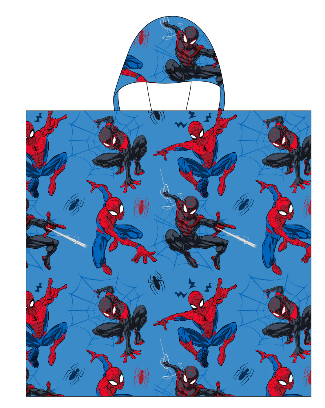 Spiderman - Hooded Kids Towel Poncho "Amazing Heroes"