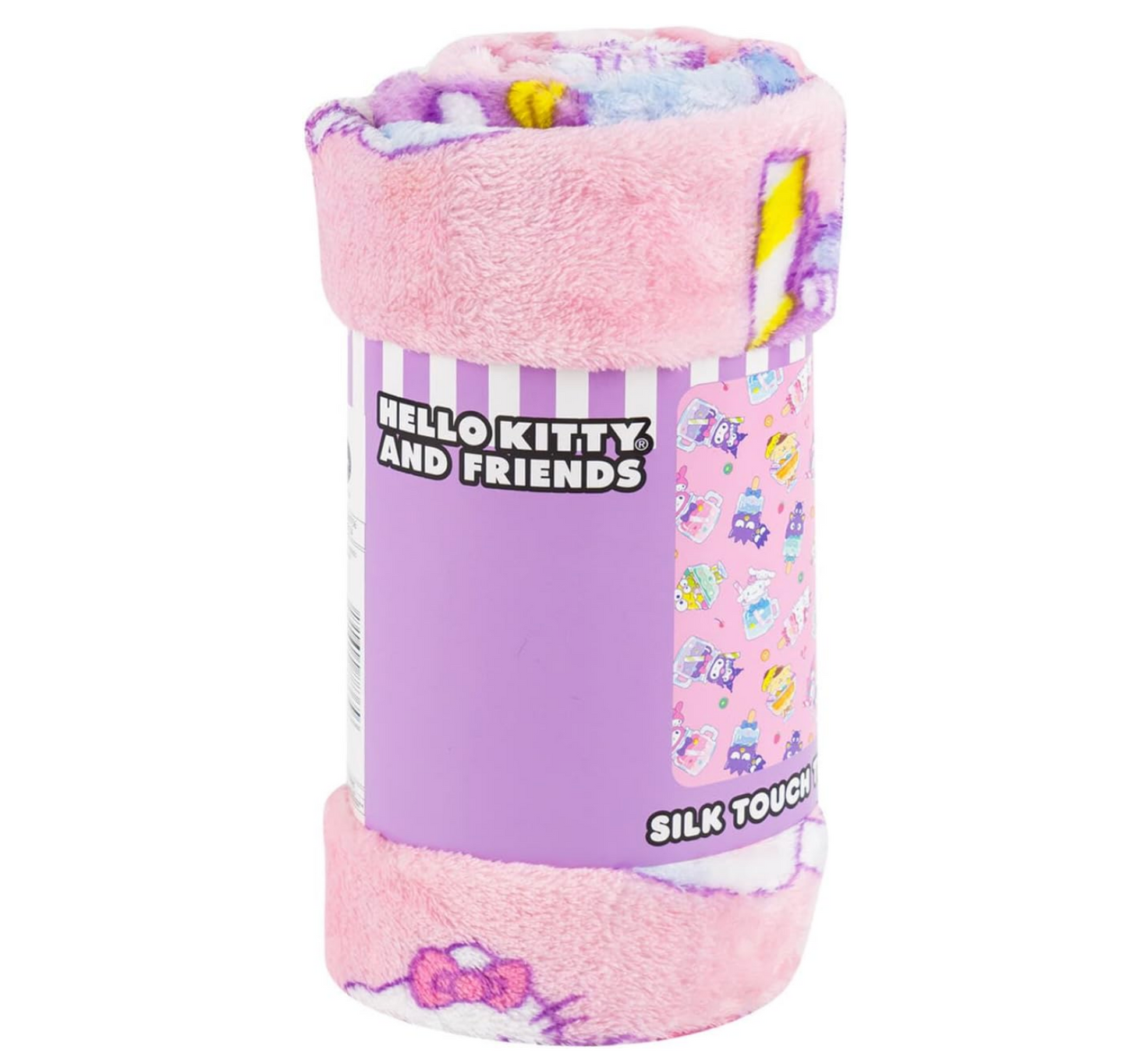 Hello Kitty Soft and Friends Silky Fleece Throw 40"x50" Kids Blanket "Cool Treat"