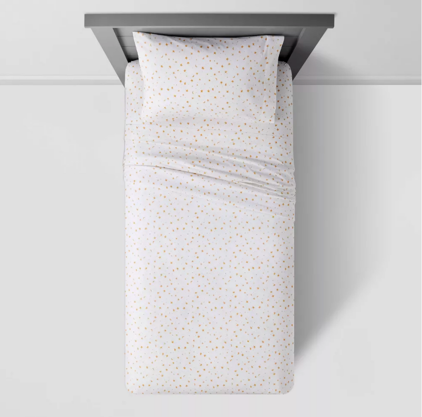 4 Pieces Full Size Moon And Stars Sheet Set 100% Cotton