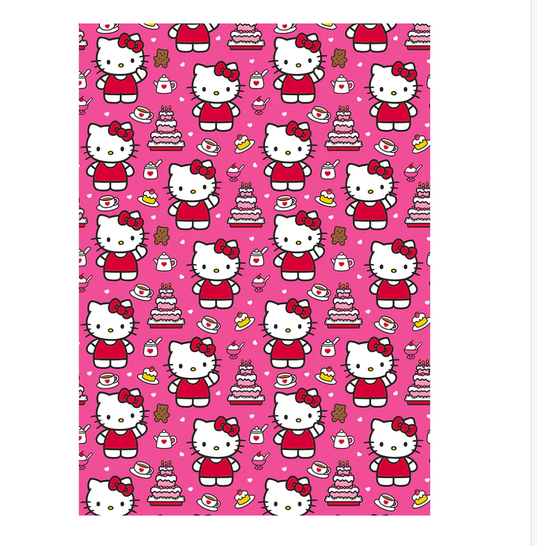 Hello Kitty Soft Fleece Kids 50"x70" Throw Blanket "Kitty Cake"